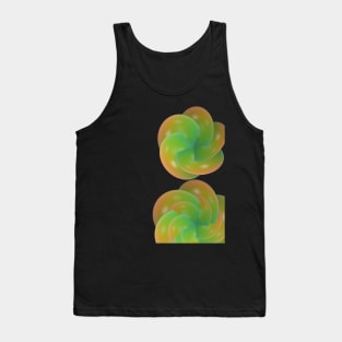 Flowers Shape Graphic Design Art Tank Top